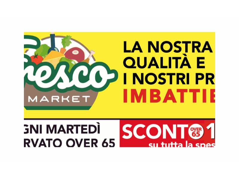 Supermercati Fresco Market e InGrande: sconto per gli over 65