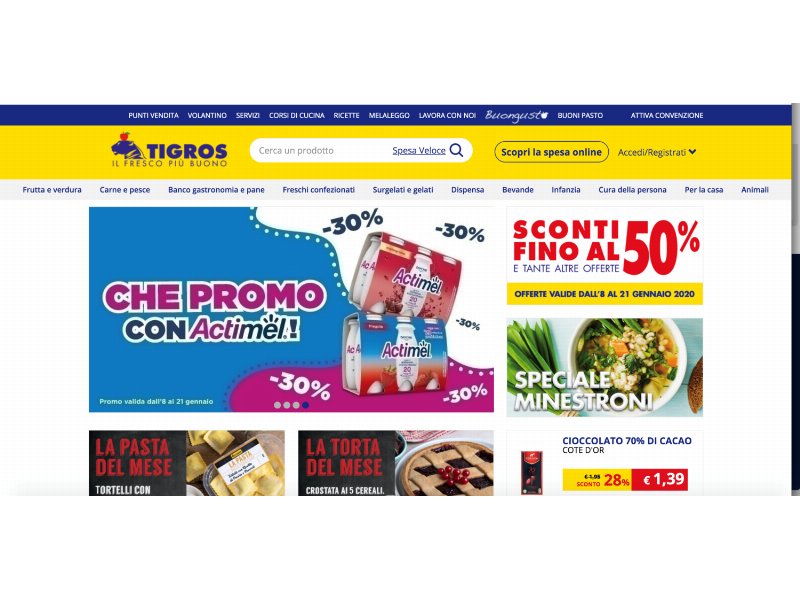 Tigros affida a ReStore Media la gestione degli spazi del proprio sito ecommerce