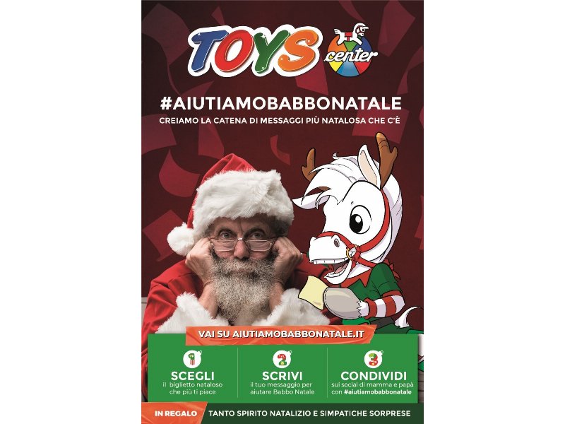 Toys center: con #aiutiamobabbo natale parte la campagna social