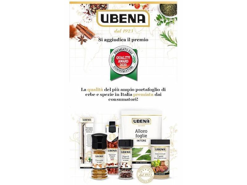 UBENA insignita del Quality Award 2020