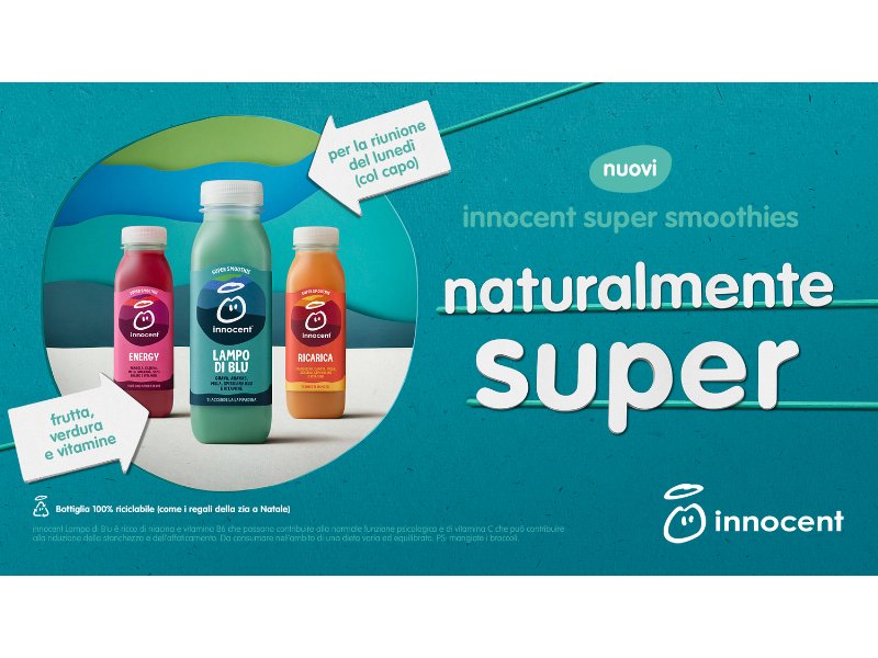 Una bevanda “naturalmente super”: la risposta di Innocent con i suoi super smoothie