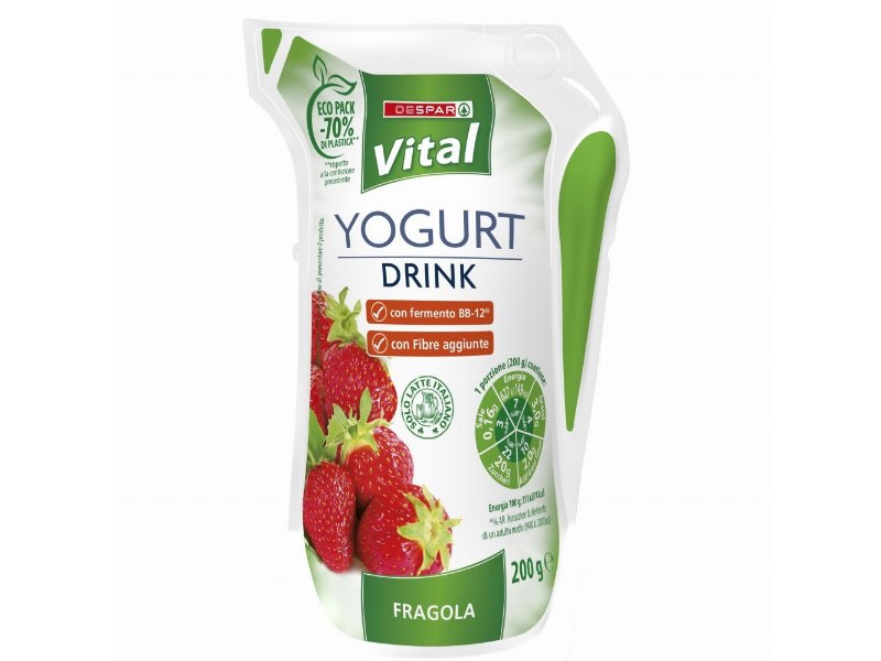 Nuovo look per lo yogurt drink Despar Vital