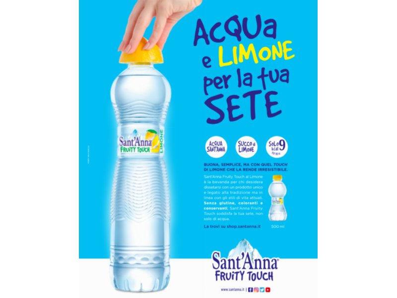 Acqua Sant'Anna torna in campagna con Fruity Touch