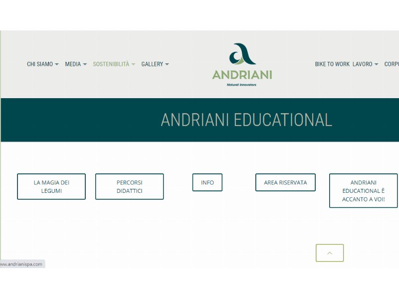  Andriani educational, innovazione nella didattica scolastica per un'educazione alimentare sostenibile