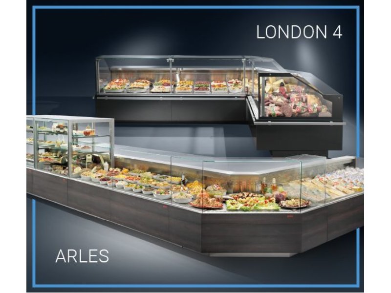 Arneg presenta le nuove vetrine frigo London 4 e Arles