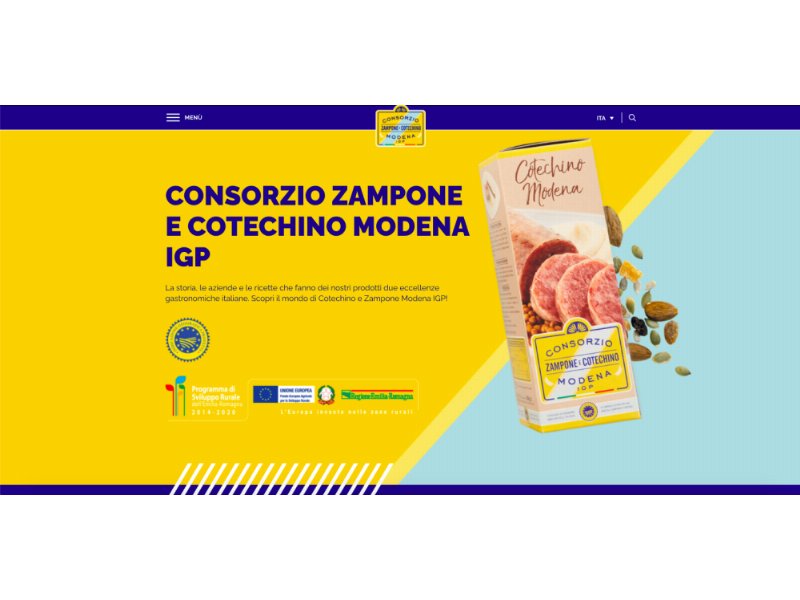 Consorzio Zampone e cotechino Modena igp: nuovo look per il sito