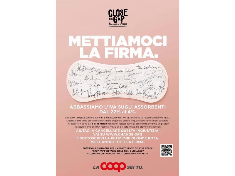 Coop lancia la campagna "Close the gap - riduciamo le differenze”