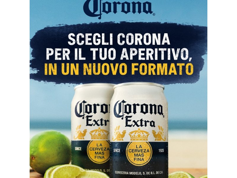 Corona presenta la sua lattina