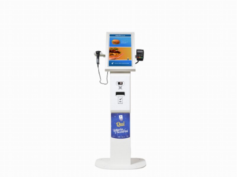 Custom lancia Mate Up, il self-order kiosk per i pdv del retail