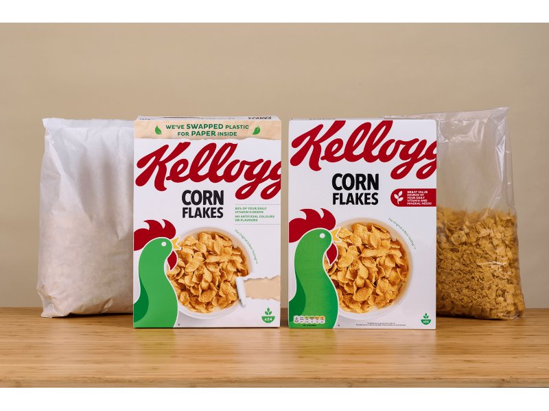 Da Kellogg un esperimento per sostituire i sacchetti di plastica dei cereali