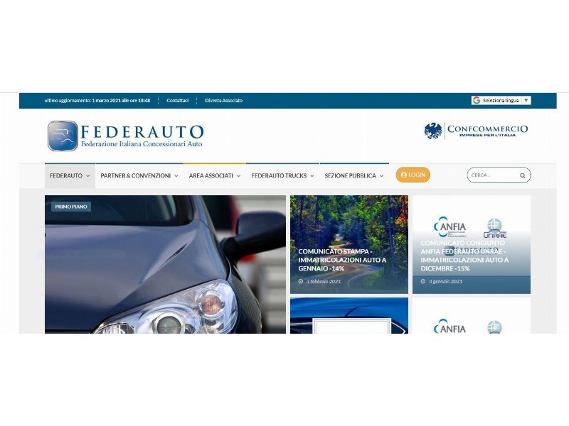 Federauto: immatricolazioni auto febbraio -12,3%