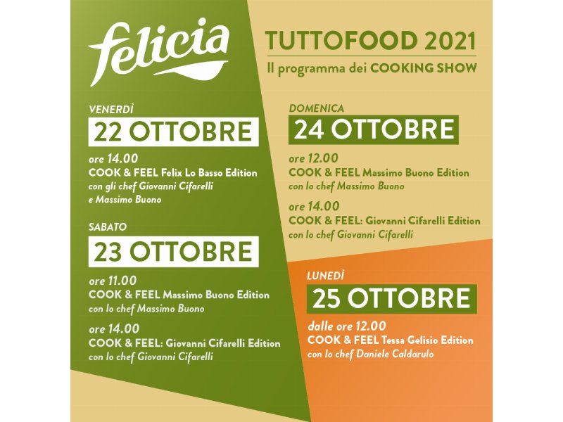 Felicia protagonista a Tuttofood con un concept che parla di innovazione e sostenibilita’