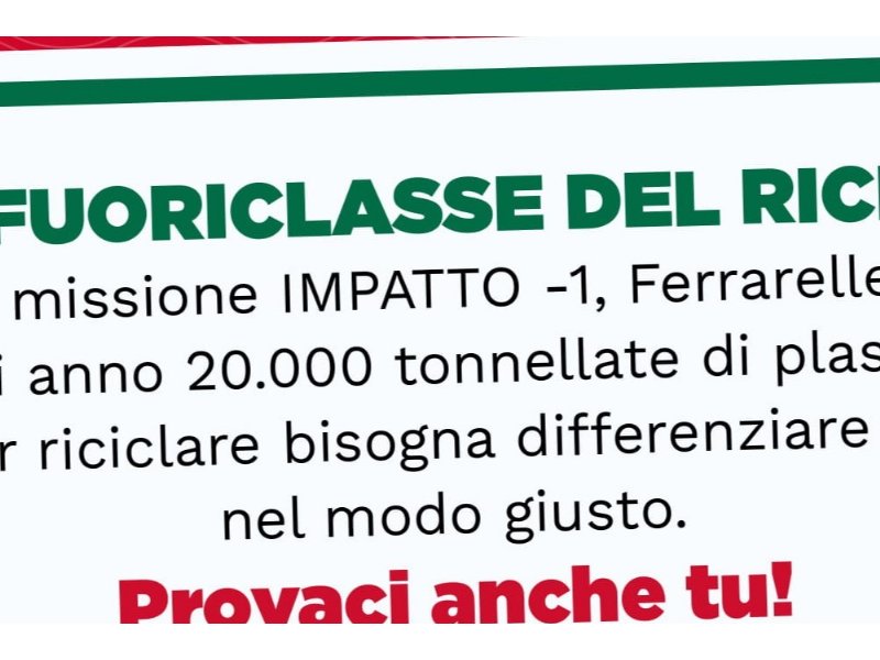 Ferrarelle prosegue il passaparola a favore dell’ambiente