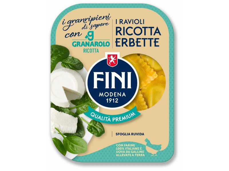 Fini rilancia i “Ravioli Ricotta Erbette” con la collaborazione di Granarolo