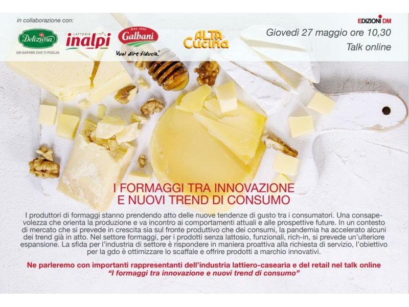 Grande successo per il webinar sui formaggi organizzato da EDM