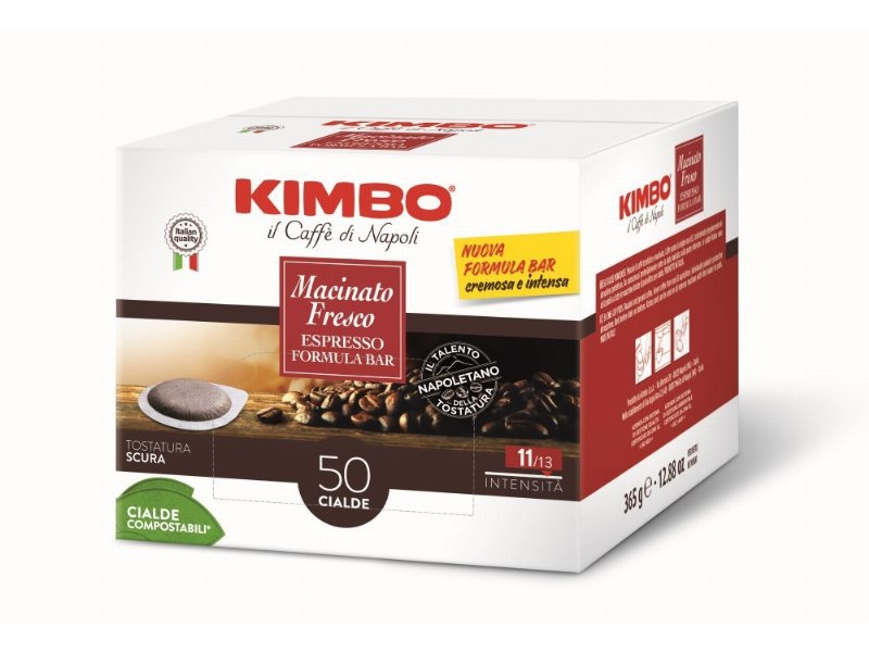  Kimbo: sì alla cialda Macinato Fresco nuova formula bar