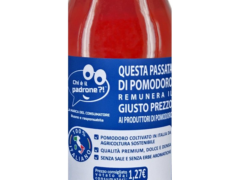 "La Passata di pomodoro  dei consumatori" arriva sugli scaffali della gdo