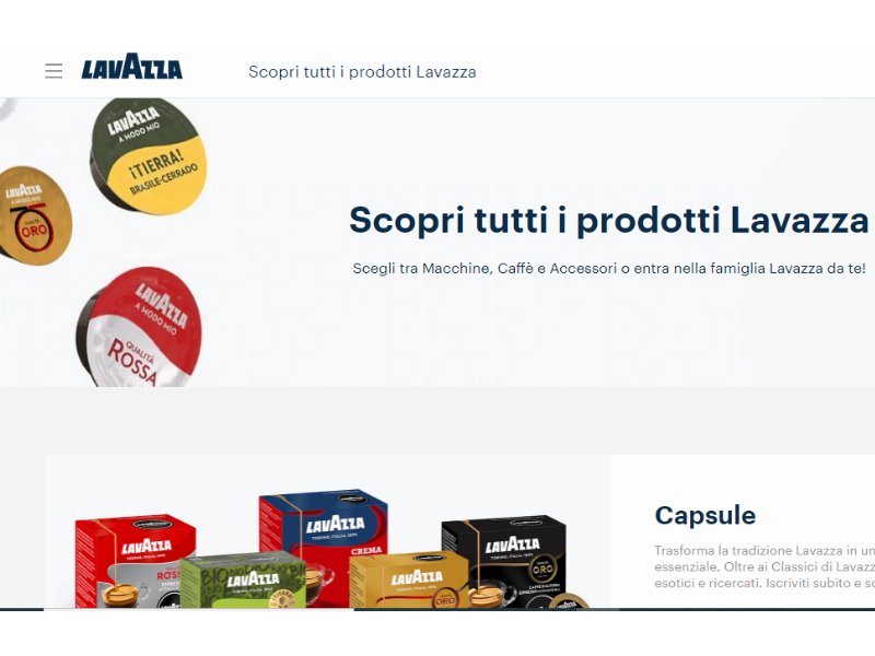 Lavazza partner Nel Master in design for food