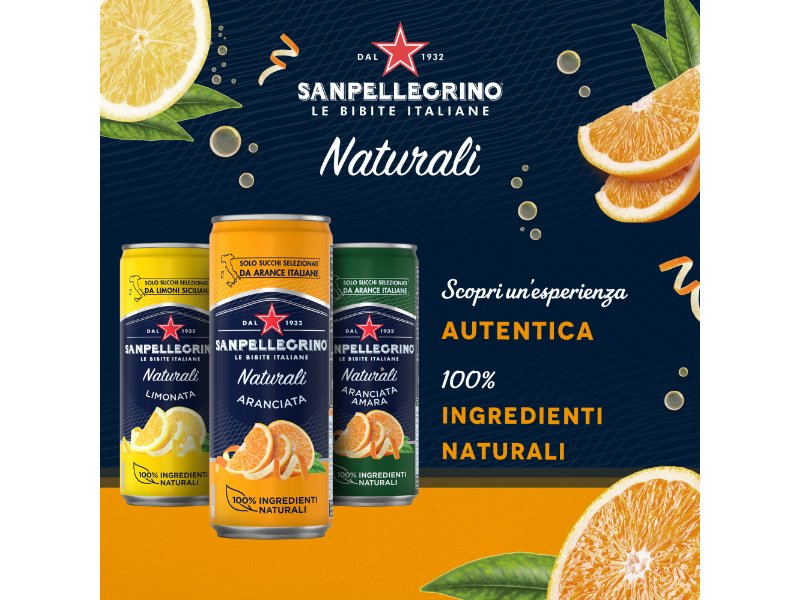 Le bibite Sanpellegrino presentano “Naturali”