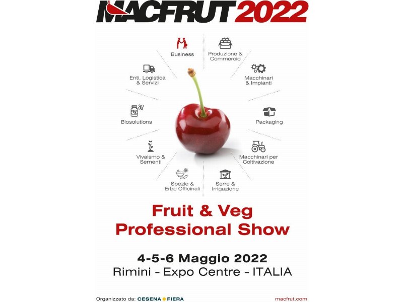 Macfrut 2022 dal 4 al 6 maggio