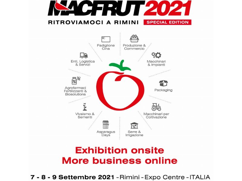 Macfrut, cambia data (7-9 settembre 2021) e format