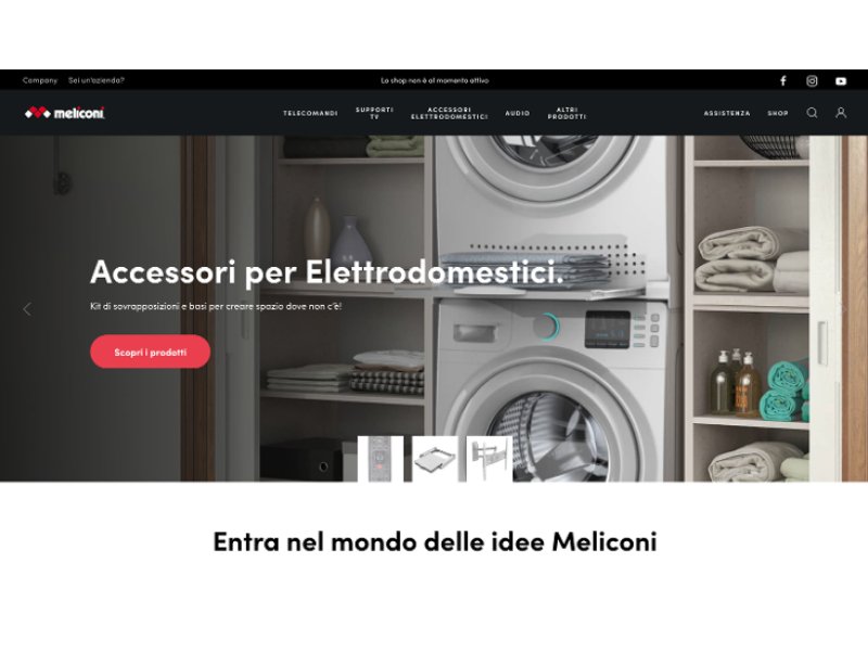 Meliconi: è online il nuovo sito