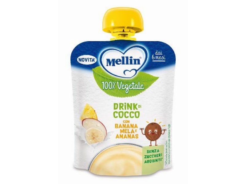 Mellin 100% vegetale: la prima baby merenda di sola frutta con bevande di avena, cocco e mandorla