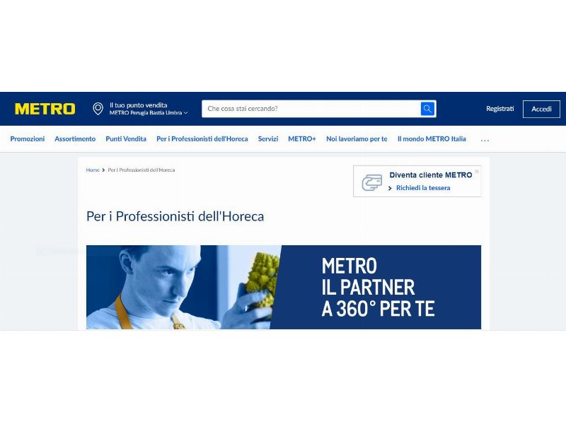 Metro Italia scocca la sua freccia per l’Horeca