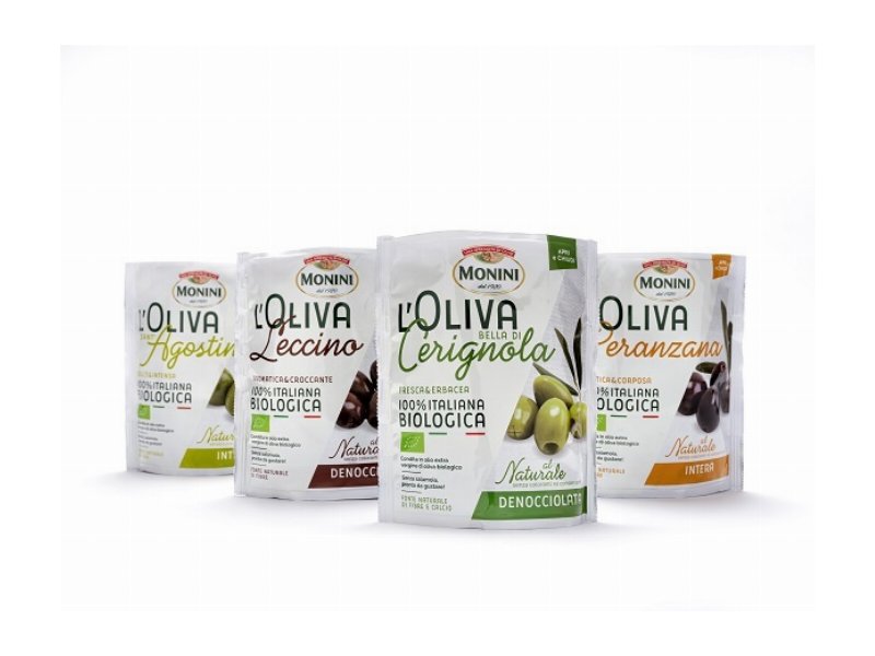 Monini presenta la gamma di olive da tavola “L’Oliva”