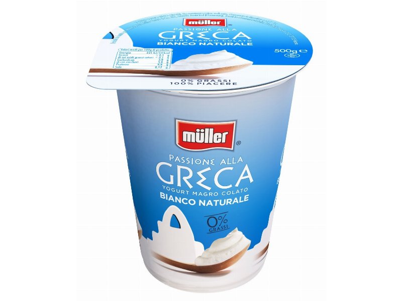 Müller: un nuovo formato da 500g di Passione alla Greca bianco naturale