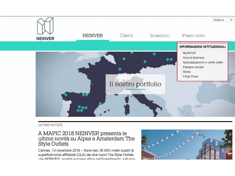 Neinver conquista 5 stelle nel Gresb 2021