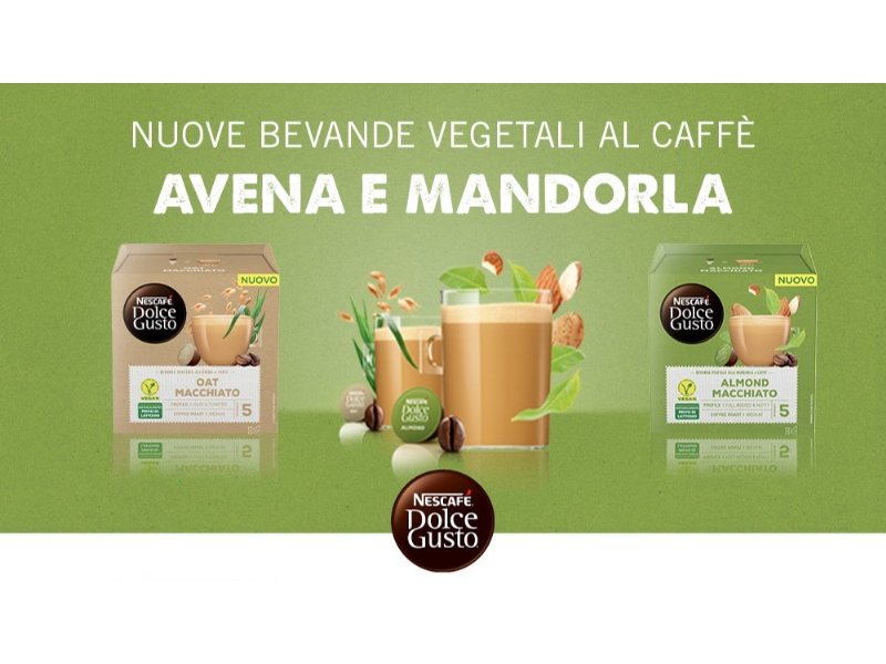 Nescafé Dolce Gusto: sì a Almond macchiato e Oat macchiato