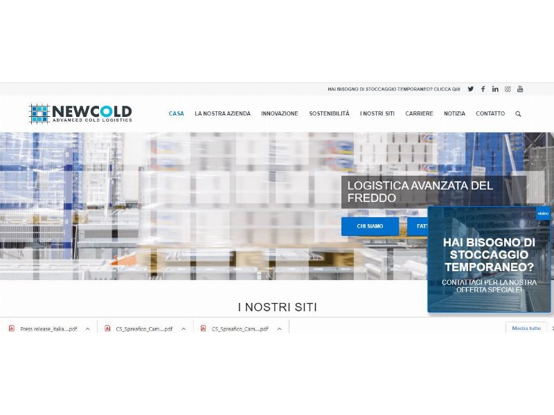 NewCold annuncia l’acquisizione di Pacaro in Italia