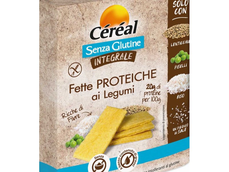 Novità Céréal: pane fibre e proteine e fette proteiche ai legumi