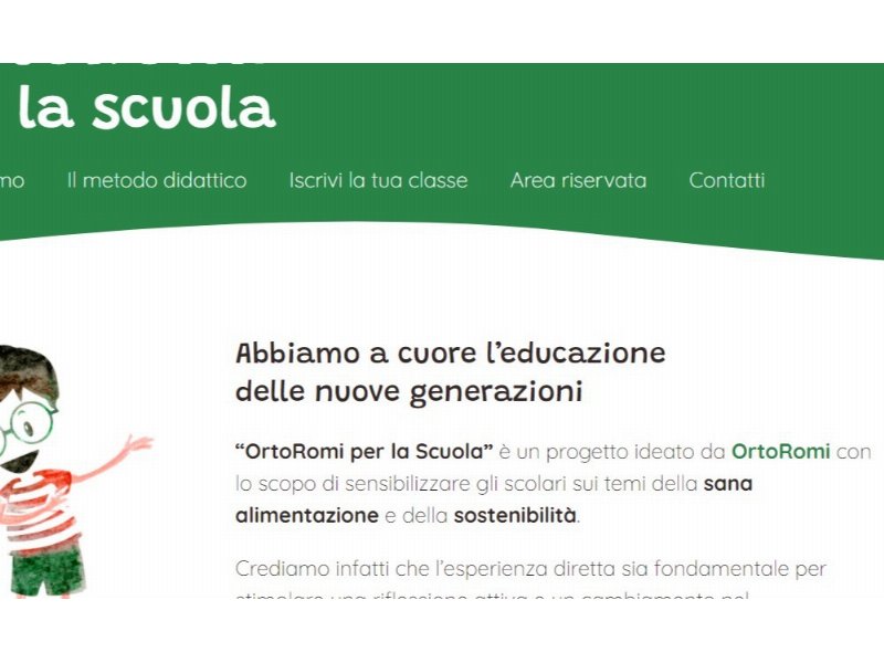 Ortoromi: al via il nuovo progetto scuola