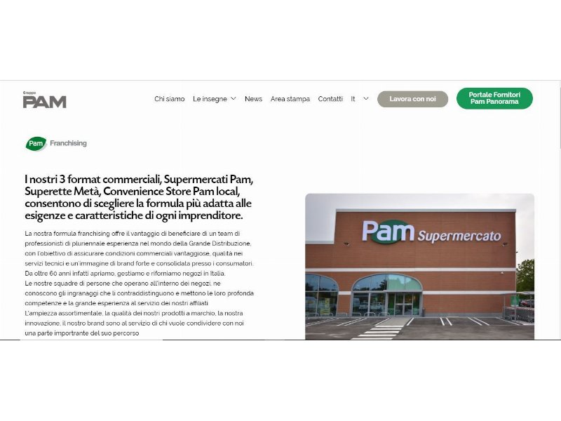 Pam Franchising e Supercentro concludono la collaborazione commerciale