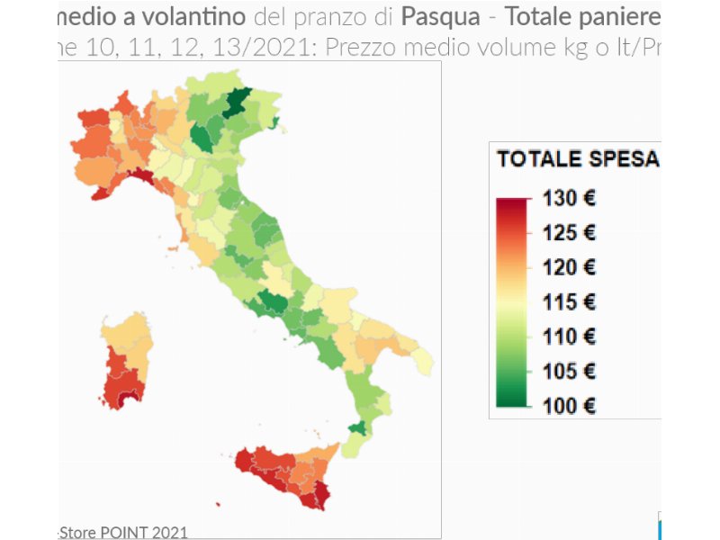 QBerg sulle offerte promozionali dei volantini per il pranzo di Pasqua e Pasquetta