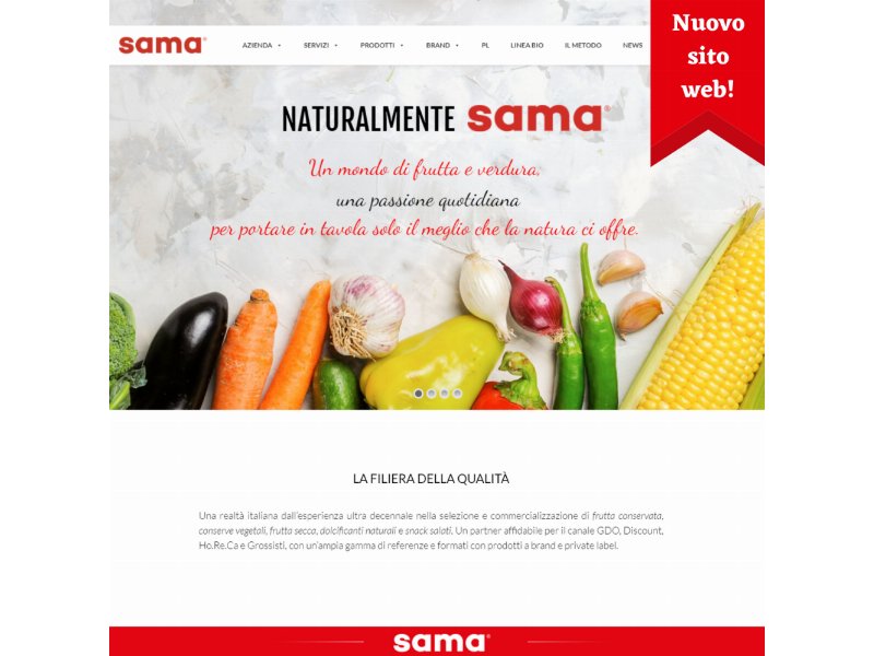 Sama lancia il nuovo sito web