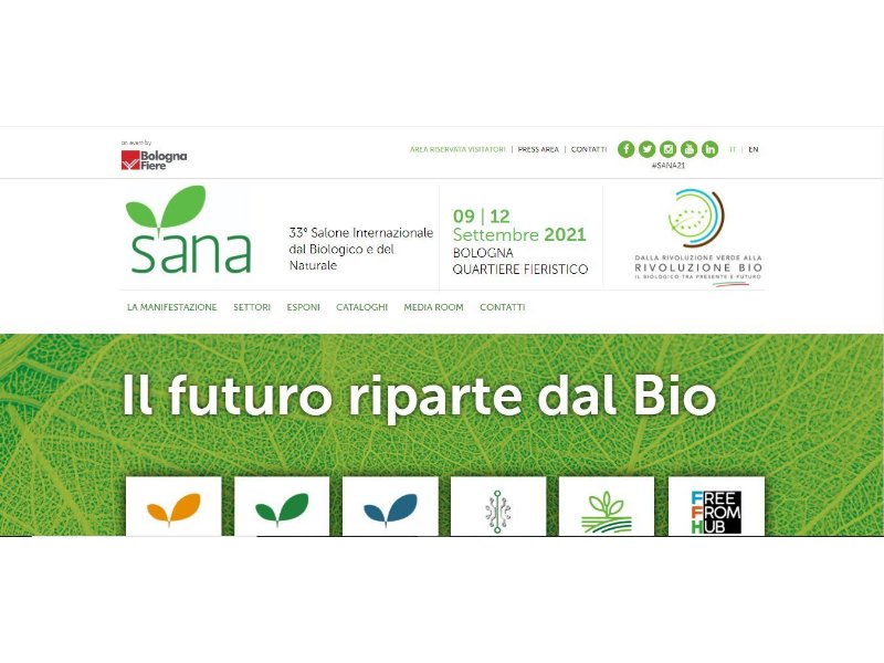 Sana 2021 dà appuntamento a Bologna dal 9 al 12 settembre 2021