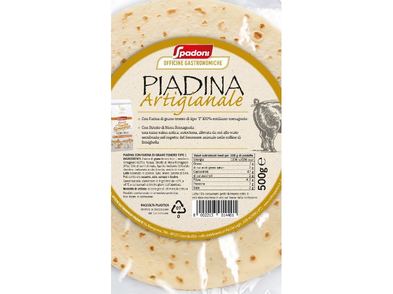 Spadoni: sì alla “Piadina artigianale”