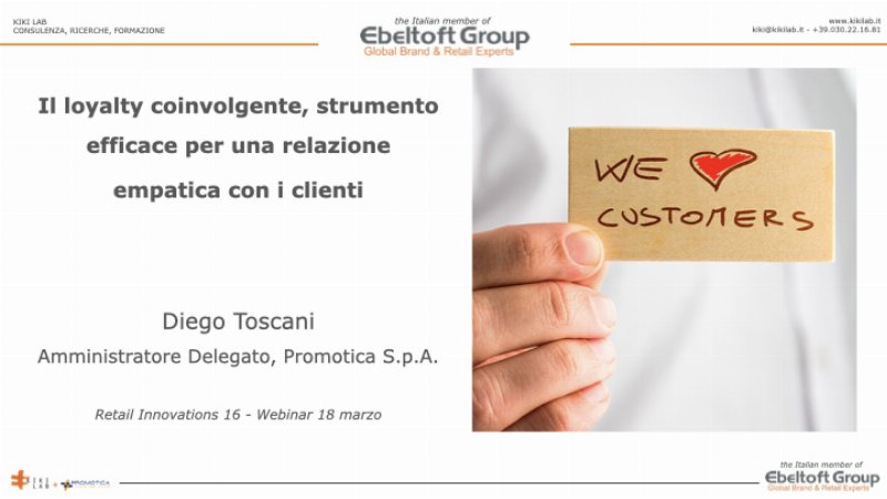 Toscani (Promotica): loyalty coinvolgente per rassicurare i consumatori