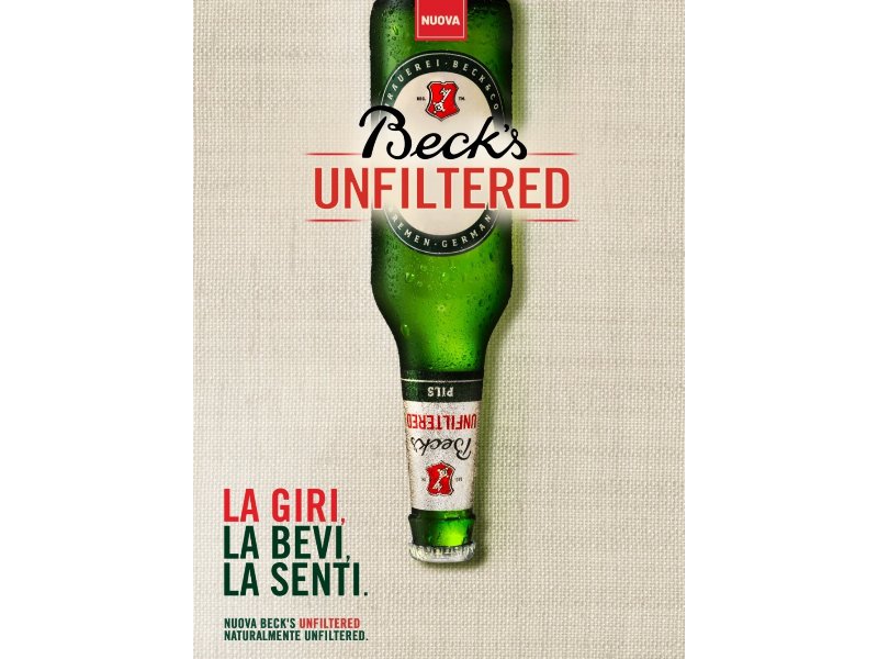 Beck’s Unfiltered arriva in Italia