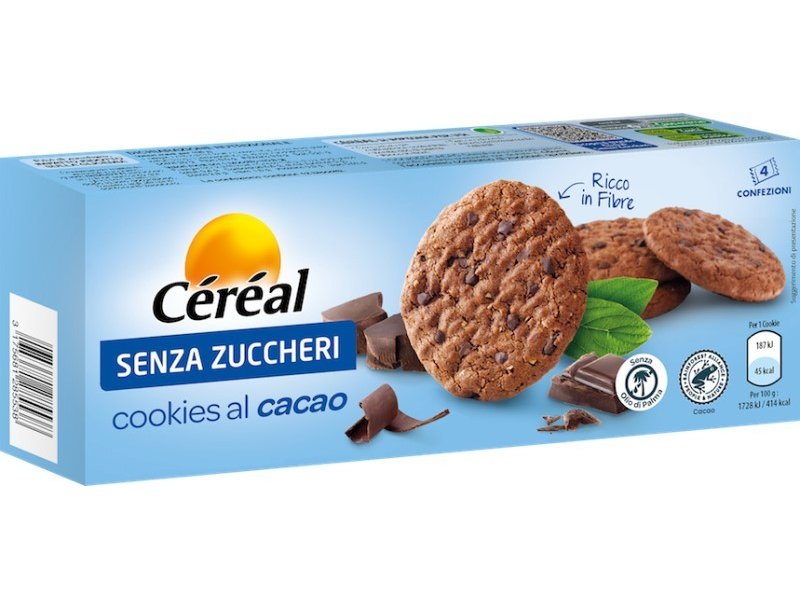 Céréal presenta i cookies al cacao senza zuccheri