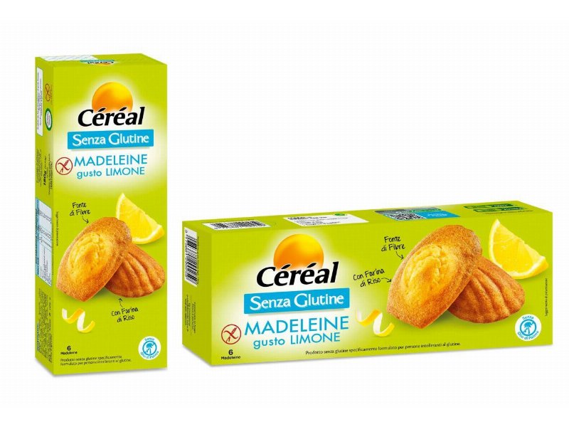 Céréal: sì alle Madeleine senza glutine gusto limone