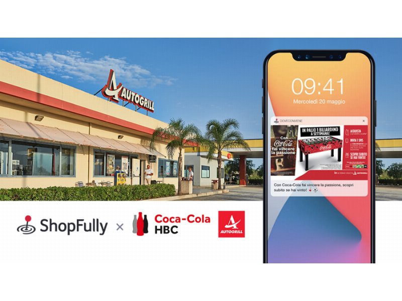 Coca-Cola Hbc in partnership con Shopfully per comunicare con i consumatori negli store Autogrill