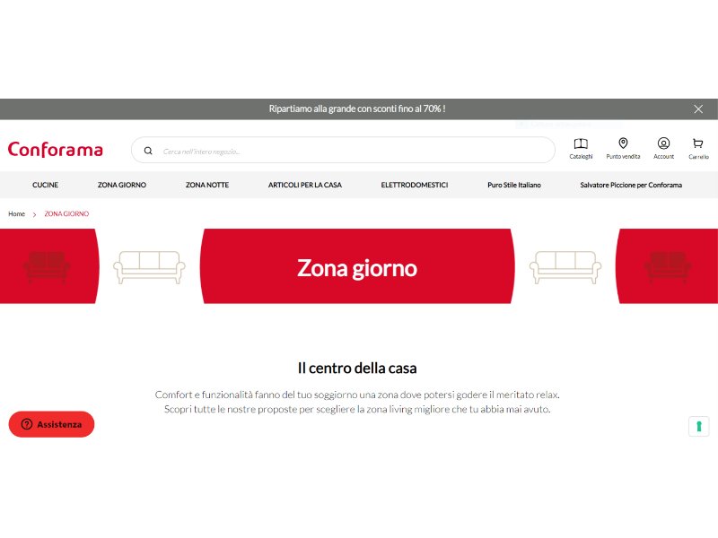 Conforama Italia lancia la nuova Collezione Living