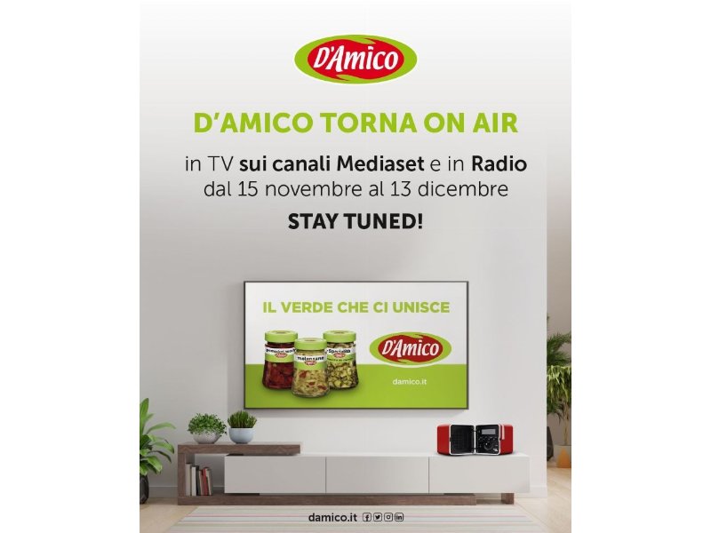 D’Amico torna on air con “il Verde che ci unisce”