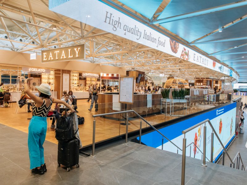 Eataly, con Autogrill, atterra a Fiumicino