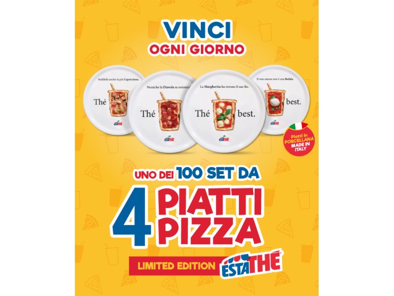 Estathé + pizza? Vinci la limited edition dell’accoppiata dell’estate