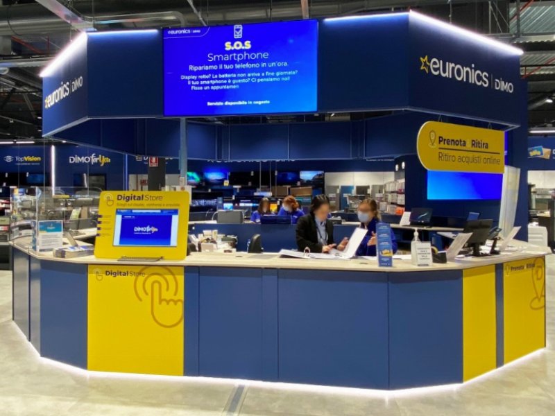 Euronics Dimo: restyling totale del negozio di Cascina Colombaro